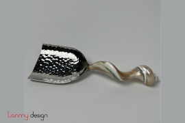 Inox hammer ladle with shell handle 27*6cm